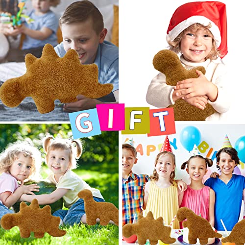 Isaacalyx Stegosaurus-18 Inch Dino Chicken Nugget Plush, Soft Dinosaur Chicken Nuggets Pillow For Birthday Gifts, Dinosaur Theme Party Decorations (Dino-D) #TOP4