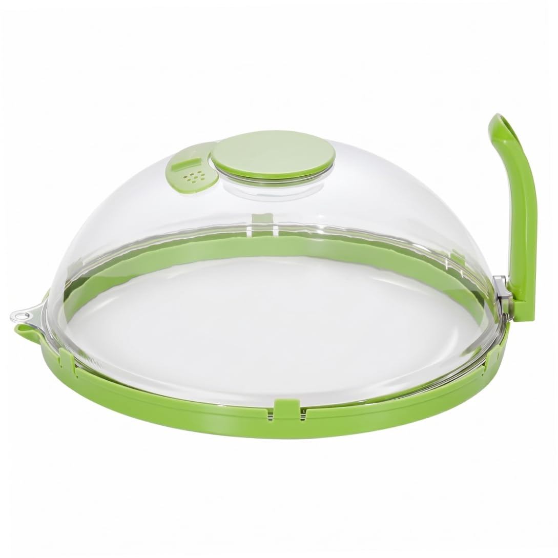 Bemonew Food Cover, Microwave Food Cover - Water Injection Moisture-retaining Anti-splatter, Green, 10.43 Inch (26.5cm)