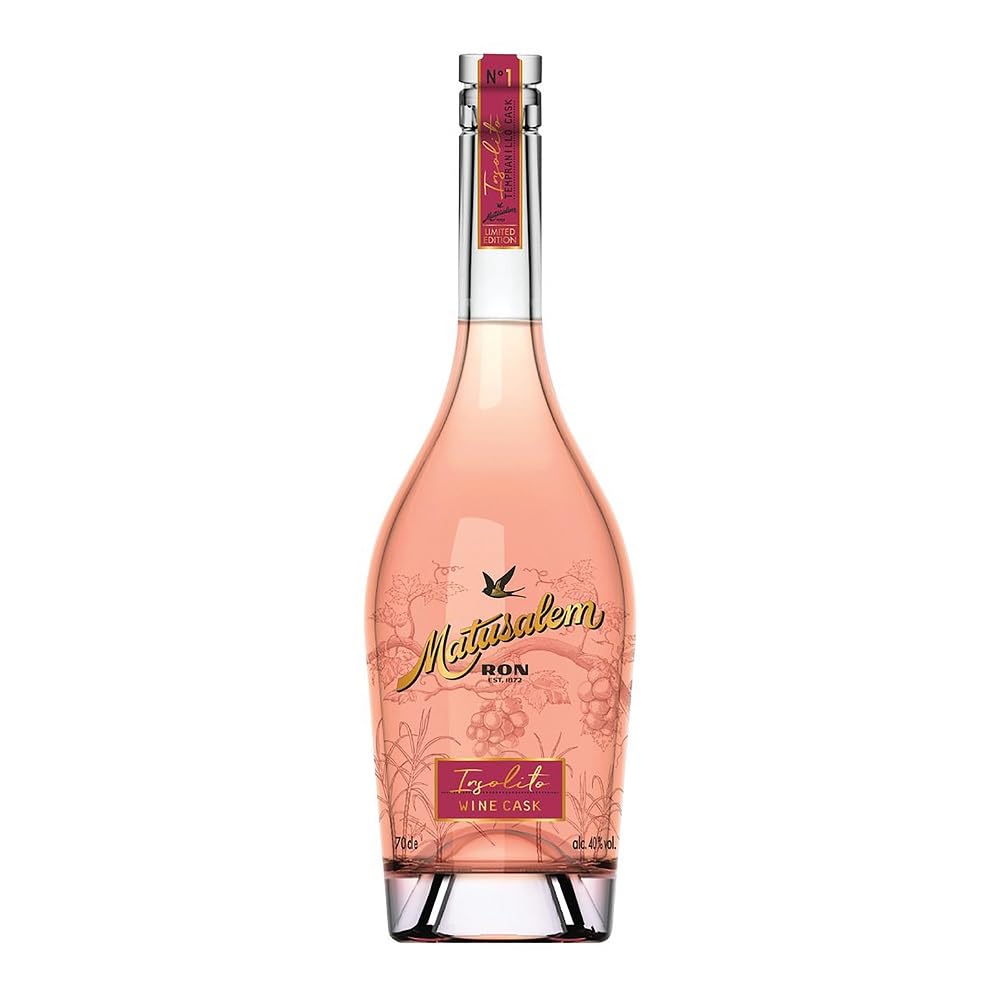 Matusalem Insólito Rum mit 40% vol. | Rum aus der dominikanischen Republik | Nach dem spanischen Solera-Verfahren im Rotweinfass gereift (1 x 0,7l)