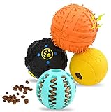 WainbowA 4pack Dog Treat Balls, Interactive Food Treat Dispensing Dog Toys for Large Medium Dogs,...