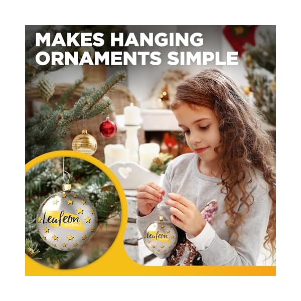Leafeon 300 pack christmas ornament hooks for christmas tree decorationthe best holiday ornament hangers silver  urban country home decor
