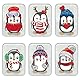 Handwärmer Kinder Set：6 Faszinierende Taschenwärmer mit süßen Winter Weihnachten Pinguin Motiven, Handwärmer Knicken Wiederverwendbar für langanhaltende Wärme unterwegs