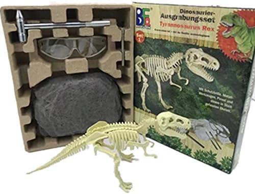 Tyrannosaurus Rex Dinosaur archaeological Fossil Toy Dinosaur archaeological Reproduction Toy DIY Toy Metal Tool-WY