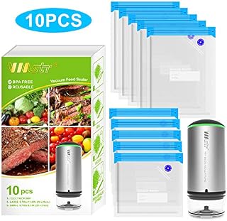 VMSTR Handheld Cordless Food Vacuum Sealer for sous vide cooking and Food Storage
