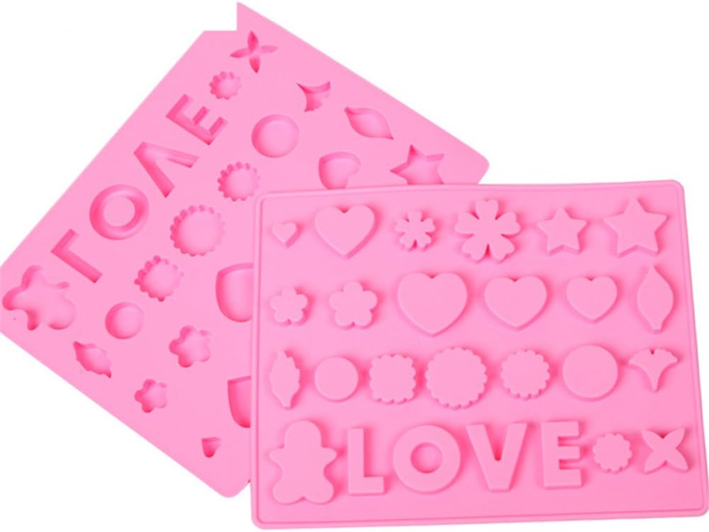 SinCook Love Flowers English Words DIY Candy Baking Chocolate Cake Ice Jelly Pudding Silicone Molds