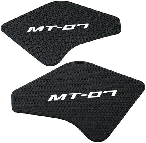 Miniatura 1 de OSKOE Motorcycle Fuel Tank MT07 Side Fuel Tank Pad Tank Pads Protector Stickers Decal Gas Knee Grip Traction Pad Tankpad for Y&amp;amaha MT 07 MT-07