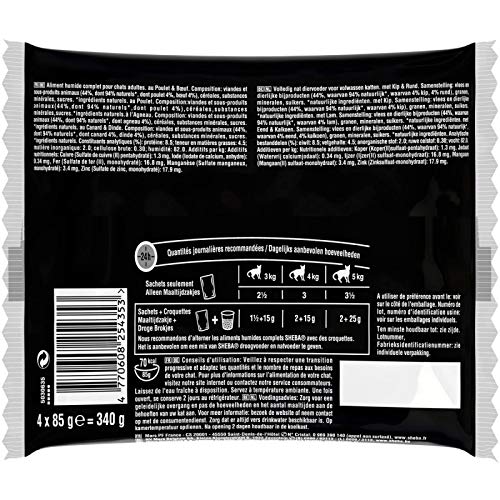 Animaux Sachet Fraicheur Mini Filet Sauce Sélection Boucher 340G - Lot De 4 - Offre Special