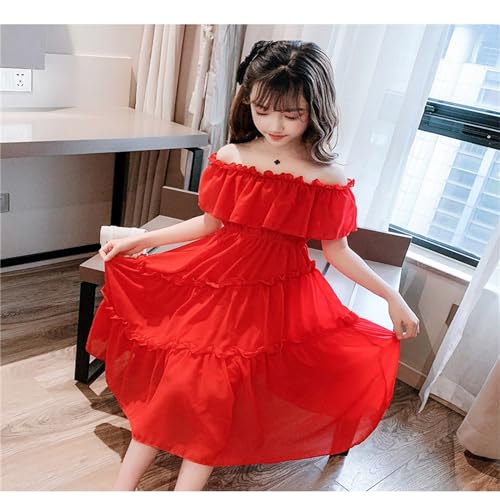 Big Kids Girls' Dress Strapless Knee Length Chiffon Long Maxi Dress Middle and Toddler Beach Dance Leotard for Girls3
