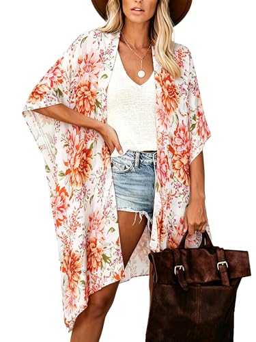 Image of Moss Rose Women Summer Bikini Kimono Bathing Suit Cover Ups for Swimwear