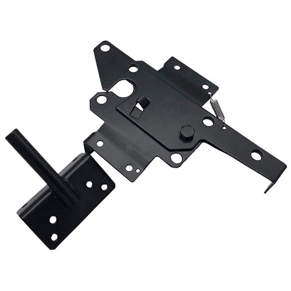 Selbsthemmend Tor Latch Heavy Duty Post Mount Automatische Gravity Lever Holz/PVC Zaun Tor Schloss mit Befestigungsteilen Hardware