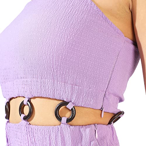 Image of PINACOLADA Women's Solid Dress for Casual Wear | Regular Sleeve | Quality Stretchable Fabric | Dress Crafted with Enhanced Stretch and Comfort Fit for Everyday Wear