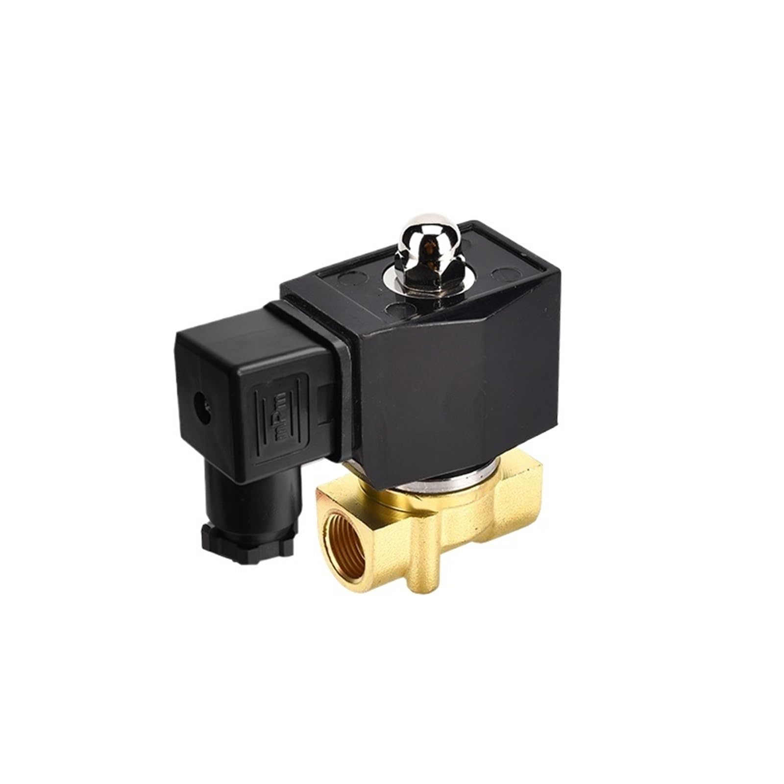 3/8 Inch Brass Electric Solenoid Valve IP65 Normally Closed 24V 12V 220V 110V 1Pcs(G_120VAC_NBR-Seal)