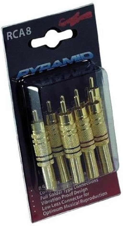 Amazon.com: Pyramid RCA8 RCA Plugs : Electronics
