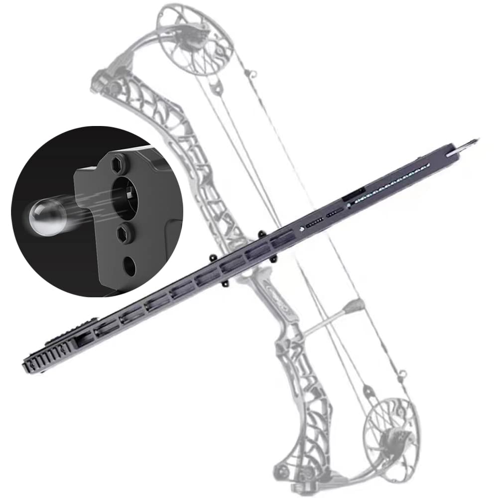ZSHJGJR Archery Rapid Bow Shooter Steel Ball Launcher Compound Bow Launching Orbital 15mm Steel Ball for Compound Recurve Bow Steel Ball Shooting Accessory (Steel Ball Launcher)
