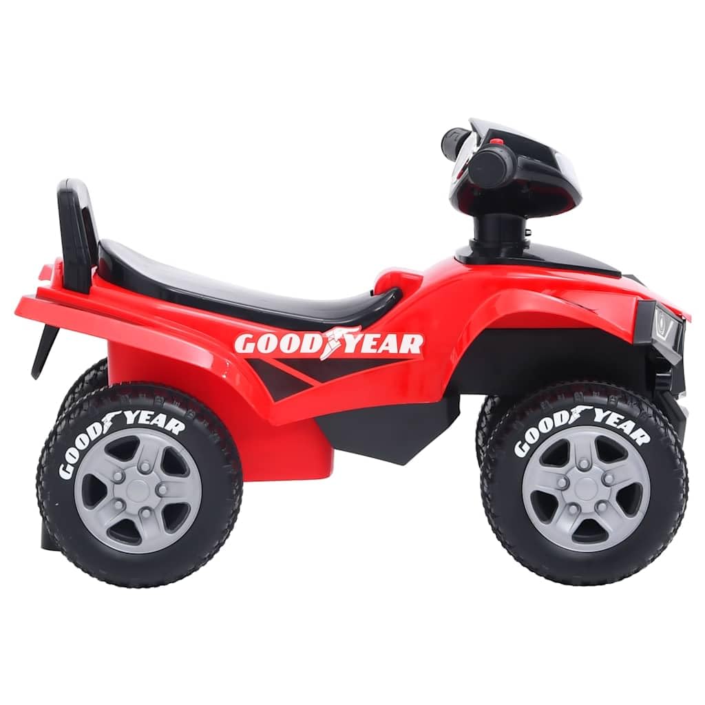 vidaXL Aufsitz Quad für Kinder Elektromotorrad Elektroquad Kinderquad Kinderauto Elektroauto Motorrad Kinderfahrzeug 18-36 Monate Rot