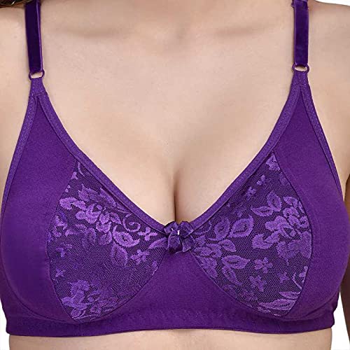 Image of Women Cotton Bra Minimizer Non Padded Bra