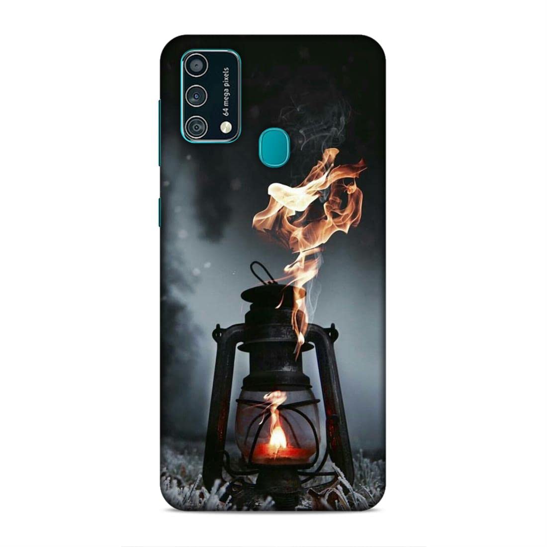 LETAPS® Printed Mobile Back Hard Case Cover for Samsung Galaxy M31 / Samsung Galaxy M31 Prime | Smoke, Flame, Fire, Lantern, Lalten-2613