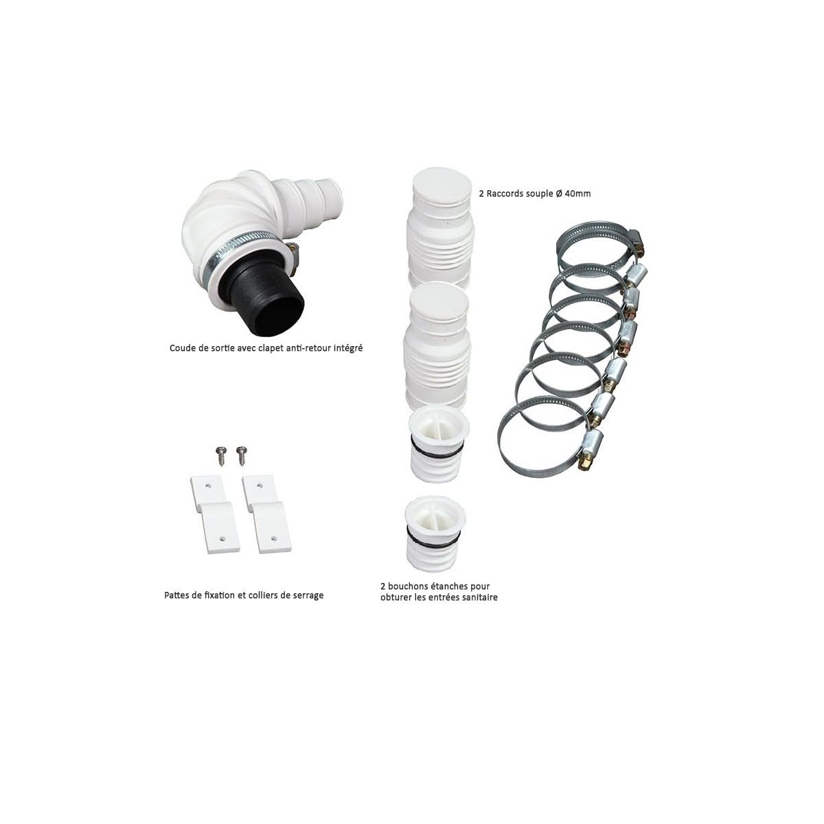 Pompe de Relevage eaux usées pour cuisine, pompe de relevage sanitaire pour salle de bain avec lave linge BSF-H550-N3, marque Française BSF