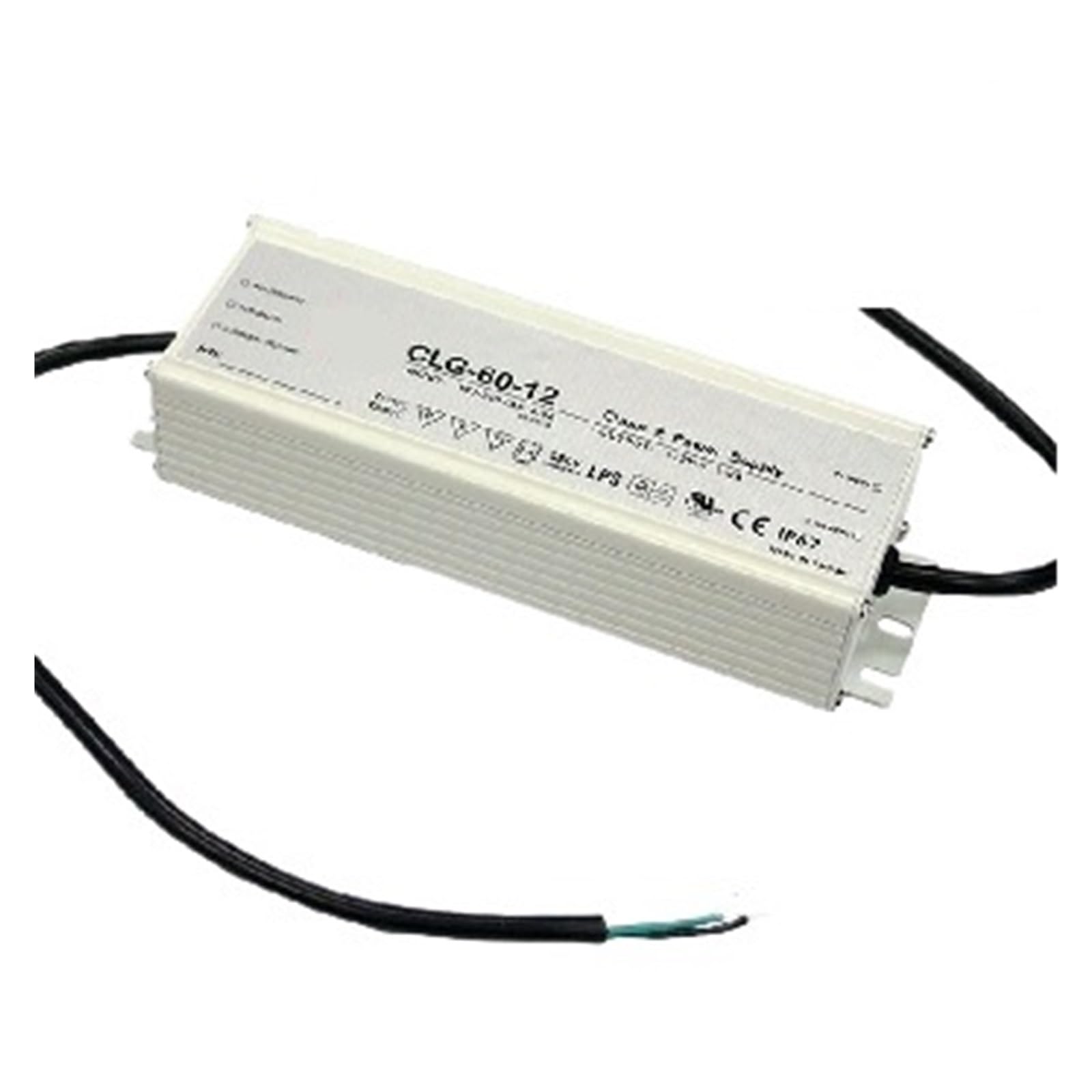 Alimentation LED extérieure CLG-60-48 contre l'humidité : 60W étanche avec PFC