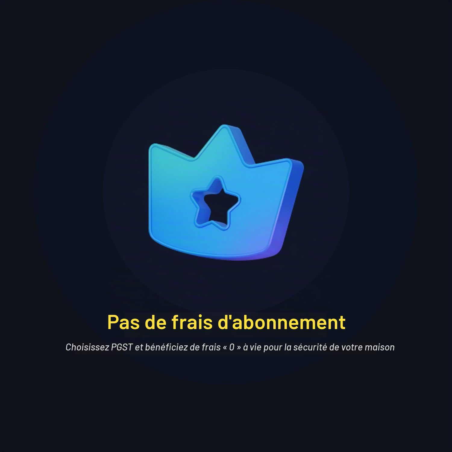 PGST Systèmes de sécurité Domestique, kit d'alarme Smart WiFi 4G Faites-Vous avec détecteur de Mouvement, capteur de fenêtre de la Porte, télécommande, Aucune taxe mensuelle