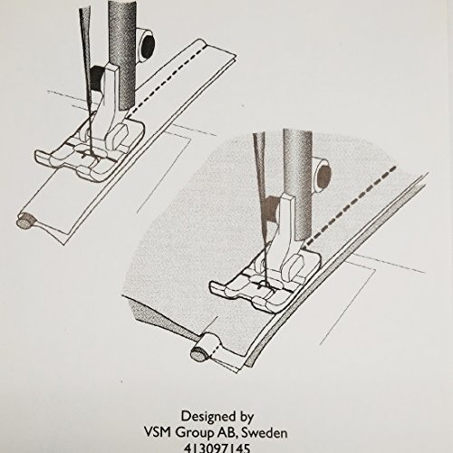 HONEYSEW Clear Piping Foot for Viking #4130971-45 miniatura 3