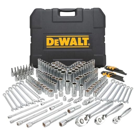 DEWALT Mechanics Tools Kit and Socket Set, 204-Piece, 1/4" & 3/8" & 1/2" Drive, MM/SAE (DWMT72165)