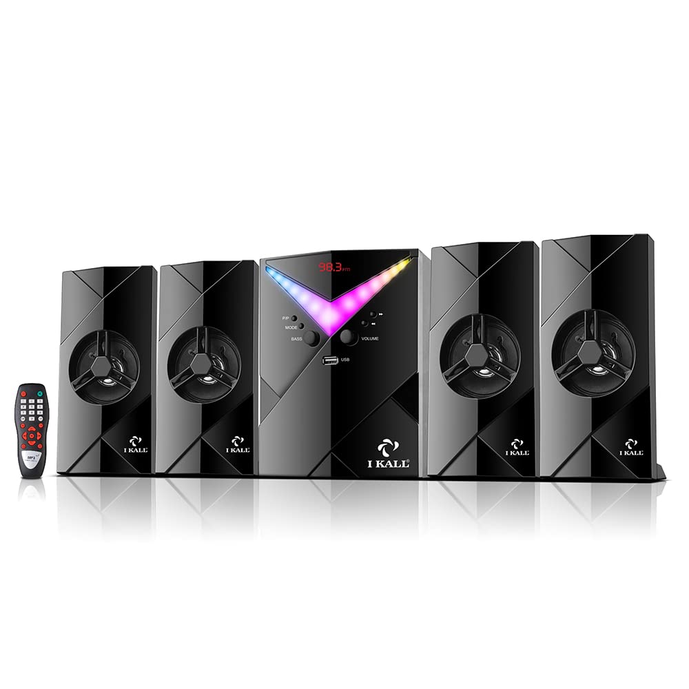 IKALL IK41 Home Theater Speaker System (4.1, Multiple Connectivity) (Black)