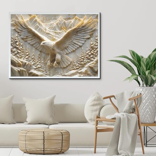 Puzzle para adultos PPuzzling Águila Calva 1000 piezas, desafiante rompecabezas de naturaleza con escena de montaña y bosque miniatura 6