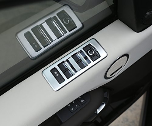 Fenêtre lift commutateur bouton cadre en chrome pour un habitacle de voiture moderne