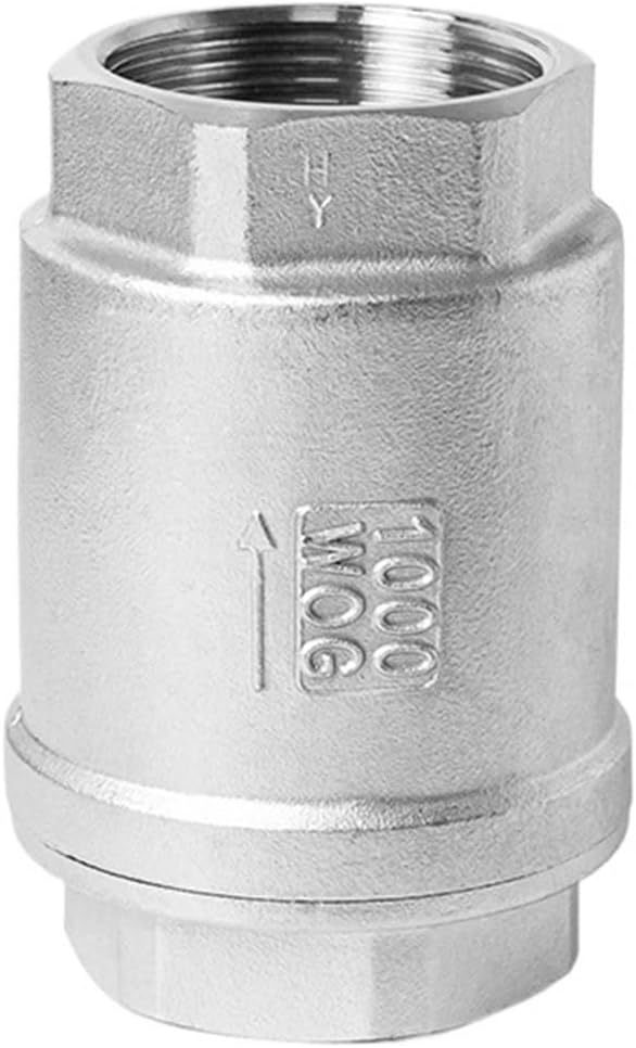 304 StainIess スチール垂直チェックバルブBSPT 1/4インチ 3/8インチ 1/2インチ 3/4インチ 1インチ 1