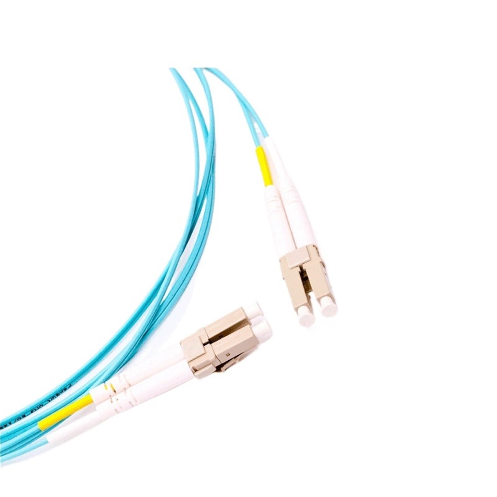 Câble de raccordement à Fibre Optique multimode LC-LC OM3 OM4 10 Gigabit à Double Mode et Double cœur(OM4-OM4,5 Metre)