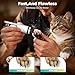 PleySyncz Upgraded Silent Dog Nail Grinder, Cordless Grooming Pro Nail Grinder with 3 Adjustable Speeds & Led Light, Painless Paws Grooming for Small Medium Large Dogs & Cats (2 Replacement Heads)