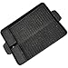Cabilock Gril en Fonte Plaque de Cuisson avec Poignées Réversible Coréen Barbecue Plateau Four Plaque de Cuisson Plaque de Cuisson Antiadhésive pour Intérieur Extérieur
