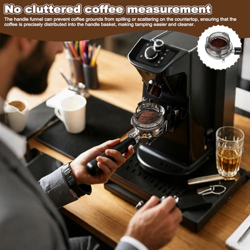 54MM Coffee Dosing Ring for Sage Machines – Durable Coffee Dosing Funnel for Precise Espresso Dosing and Prevention of Leaks (Black) - Image 5