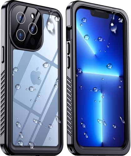 Temdan Compatible with iPhone 13 Pro Max Case Waterproof Built-in Screen & Camera Protector IP68...