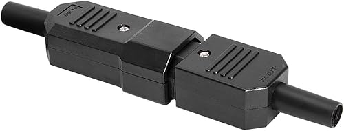 Miniatura 6 de uxcell 3 pares AC250V 10A IEC C14 macho C13 hembra, 3 terminales de clavijas adaptador en línea enchufe enchufe conectores de enchufe