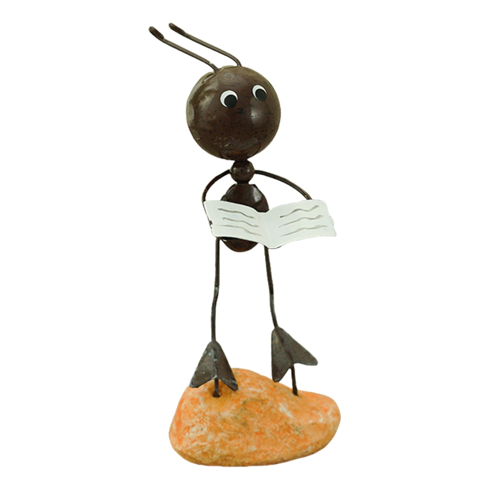 YROHGKPN Metal Ants Ornaments Garden Sculpture Figure for Flowerbeds Outdoor Decoration and Landscape Enhancement Fern Metal Garden Stake
