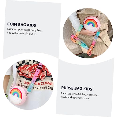 Didiseaon Girl Shoulder and Girls Change Bag Rainbow Purse Lightweight for Daily Use4