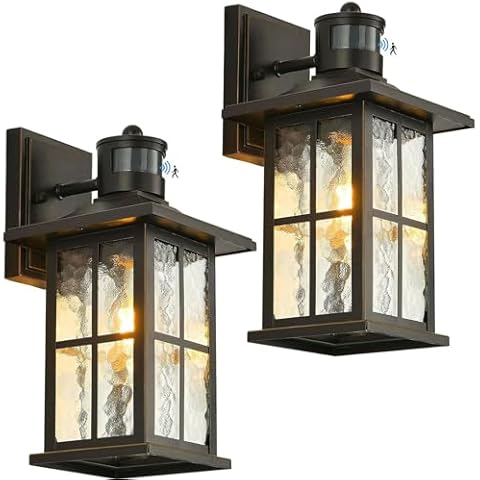 FLEDAVID Motion Sensor Porch Lights Cover
