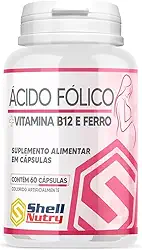 Ácido Fólico, Vitamina B12, Ferro C/ 60 Cápsulas