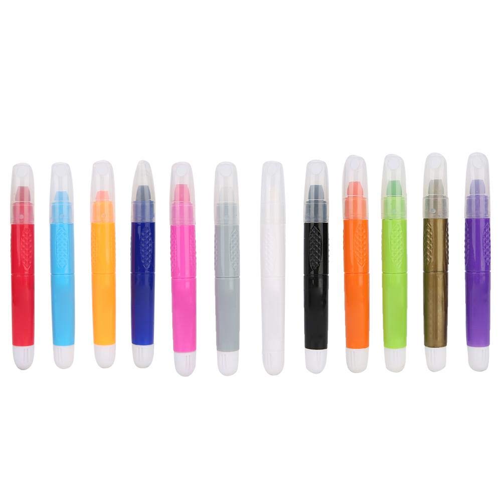 Hair Dyeing Crayon, Hair Coloring Pen, Temporary Washable Hair Color for Hair Dye, Portable Safe Hair Dyeing Pen Hair Styling Tool 12pcs