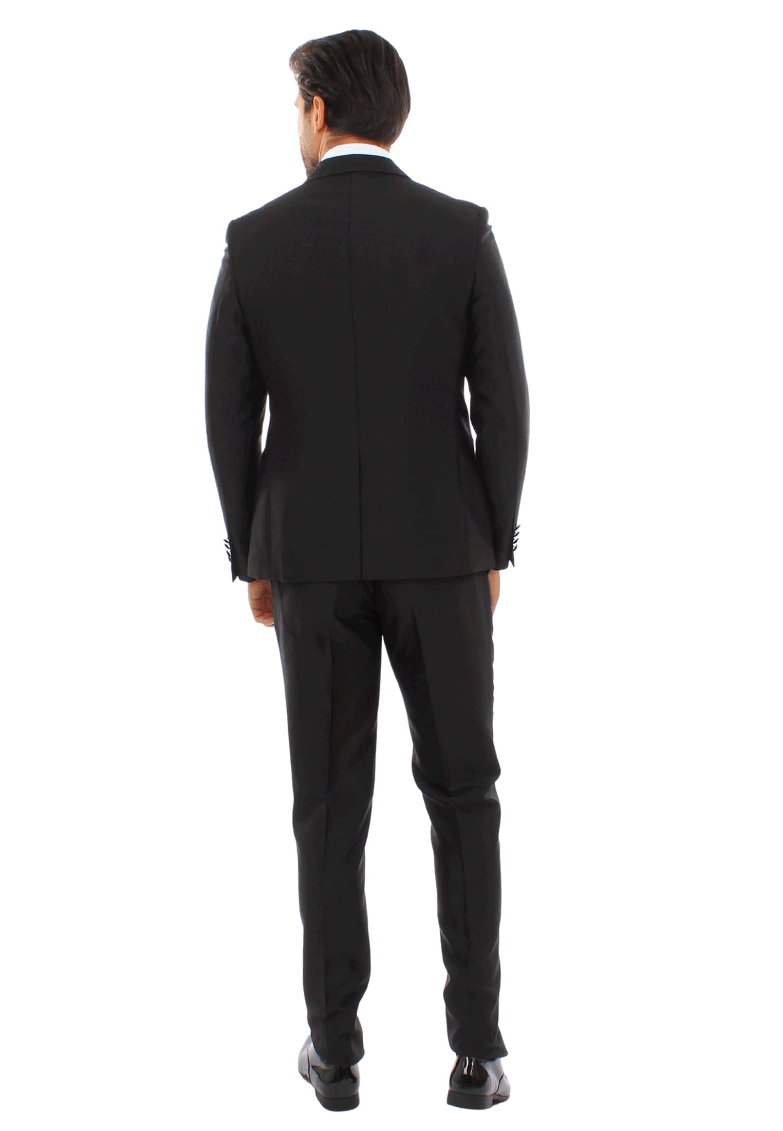 Ciabalù Abito Uomo Elegante Damascato Vestito Cerimonia Smoking Matrimonio