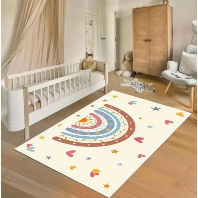 Tapis de sol arc-en-ciel pour créer un coin jeu dans la garderie