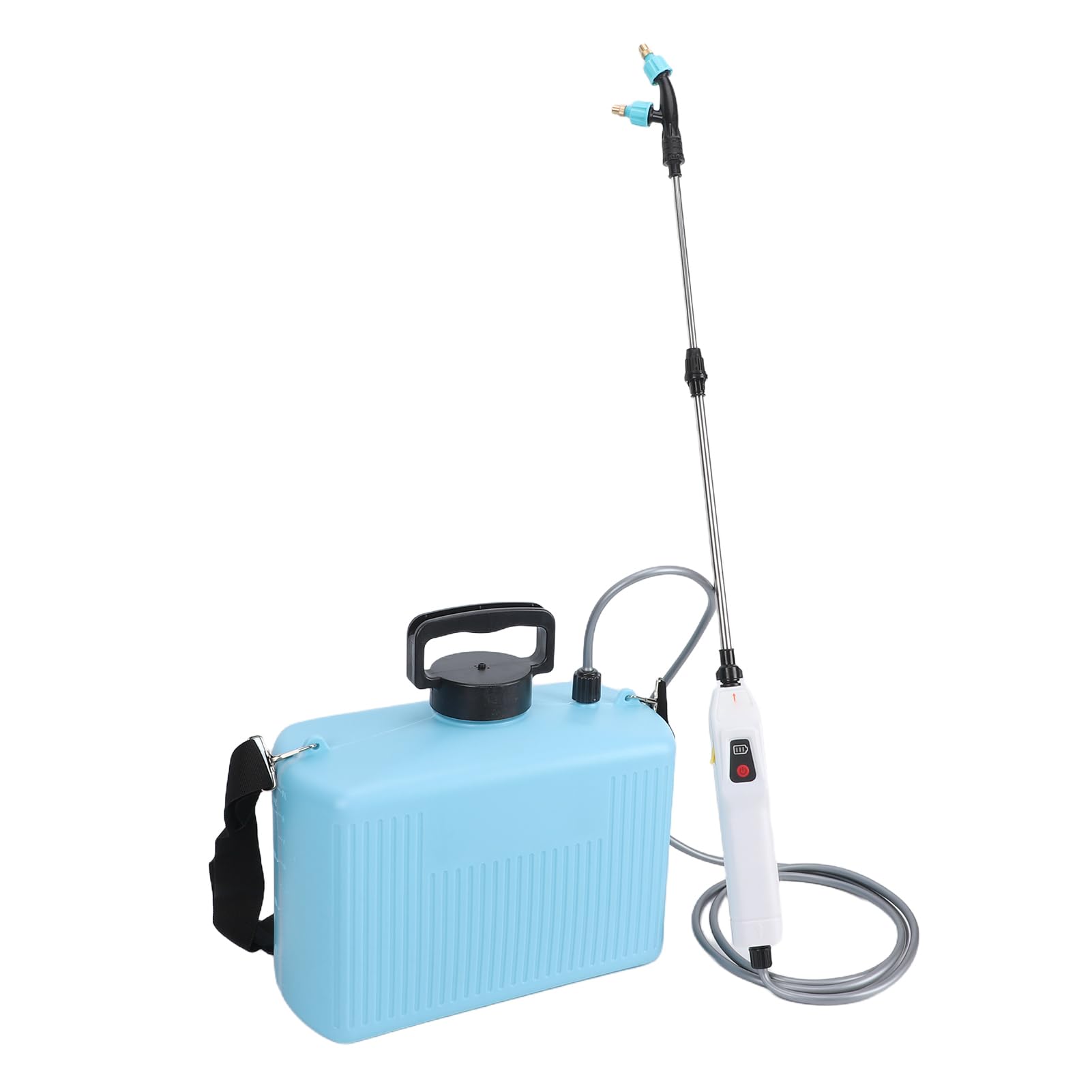 Spruzzatore Elettrico Ricaricabile 10L, Pompa a Batteria per | Rechargeable Garden Sprayer, 3 Nozzles, Telescopic Wand, Shoulder Strap, for Lawn, Yard, Plants