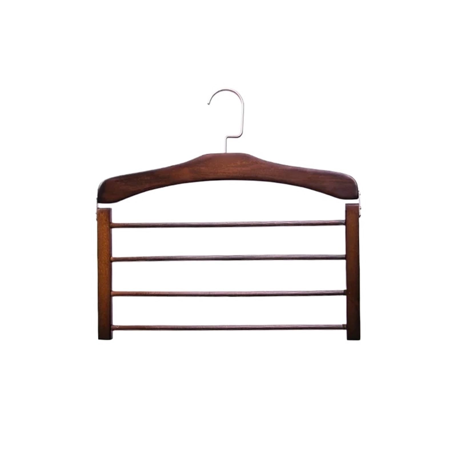 Hangers For Clothes Pants Closet Wooden Trouser Jeans Scarf Organizer Storage Perchas Para La Ropa 4 Layer Multiple Hanger(Color2,2PCS)