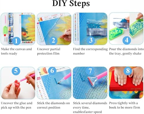 Image of JAKI Diamond Art Painting Kits for Adults,5D DIY Castle Diamond Art for Adults,Full Drill Diamond Art Kits for Gift Home Wall Decor(12x16inch)