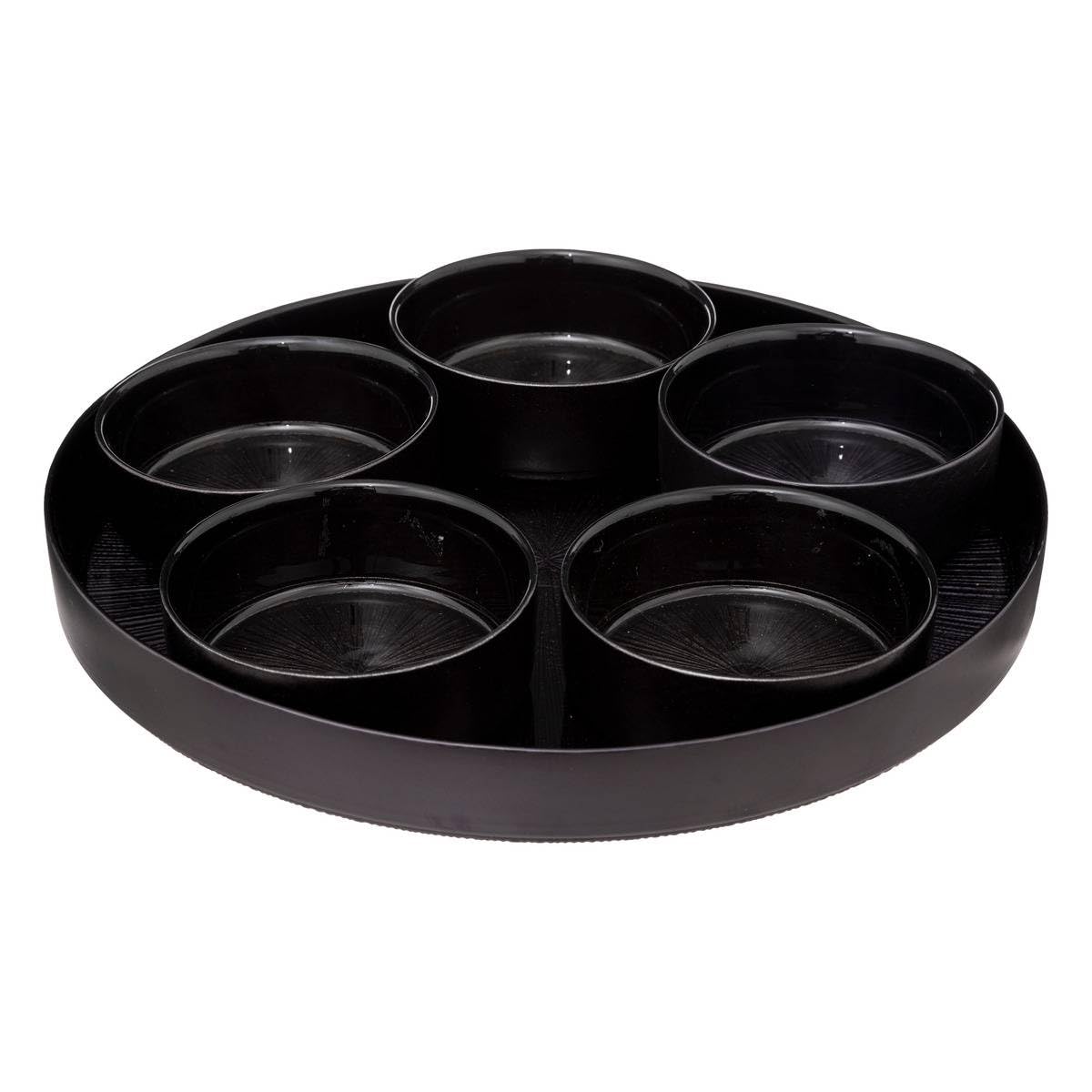 Secret de Gourmet - Aperitif-Set Astra schwarz 6-teilig