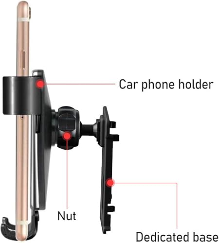 Miniatura 6 de KUNGKIC Soporte universal para teléfono de automóvil compatible con Volkswagen VW Golf 7 MK7 2014-2020, soporte de teléfono ajustable para