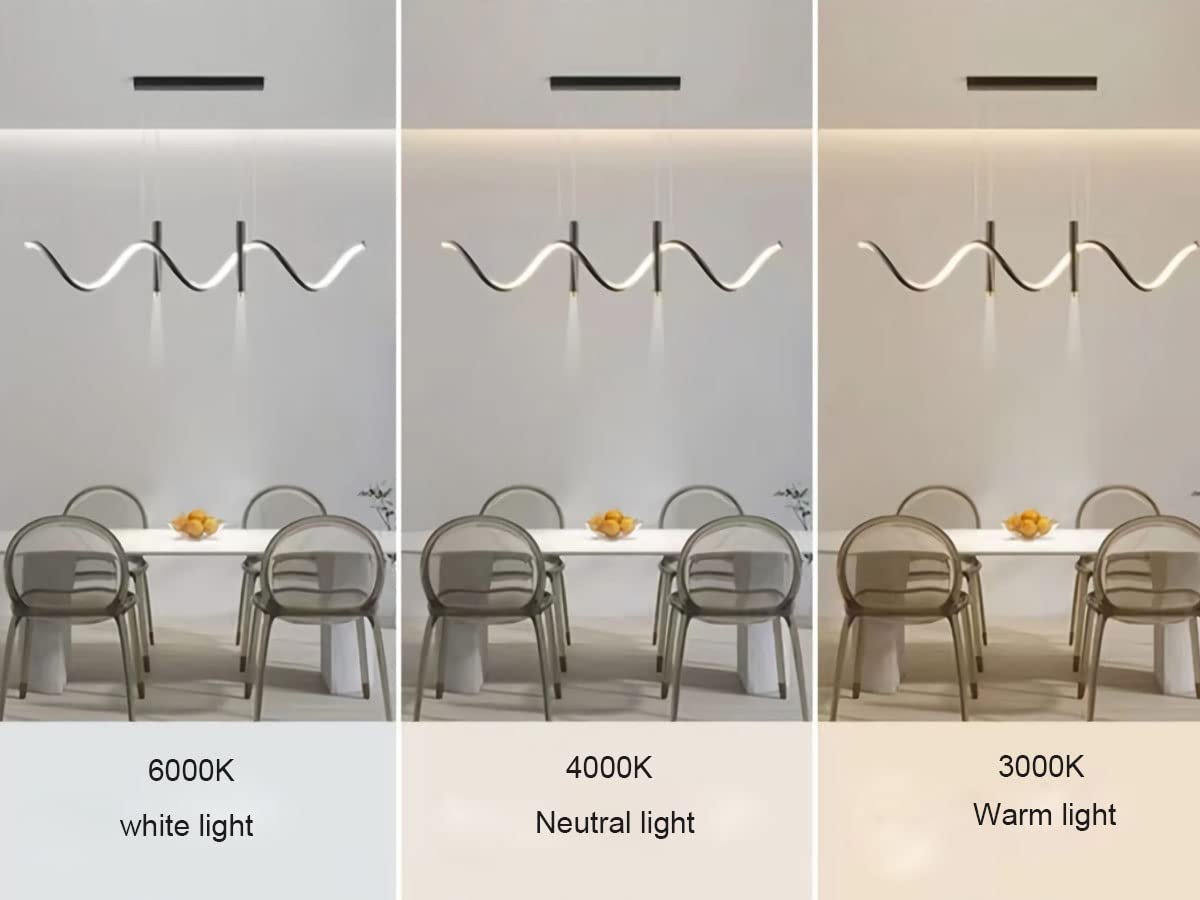 Suspension LED Diable Noir Suspensions Odernes Avec Télécoande