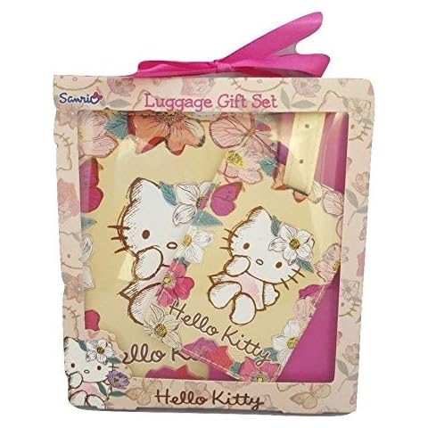 Hello Kitty Passport Cover & Luggage Tag Gift Set - Vintage Style Cover